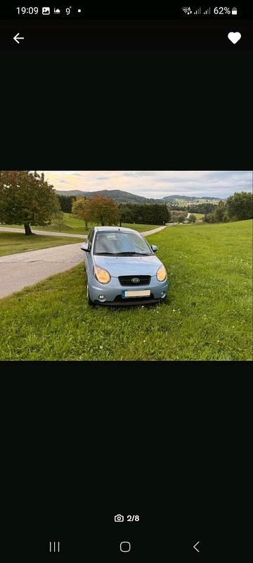 Blau Gebraucht 2009 Kia Picanto Kleinwagen | 1.750 € (Etwas zu teuer) - Bild 1/4