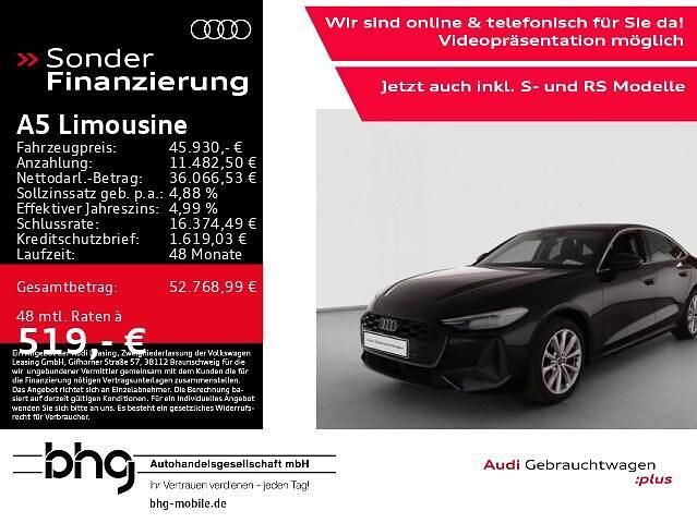 Mythosschwarz metallic Gebraucht 2025 Audi A5 Ambiente Coupé | 45.930 € (Superpreis) - Bild 1/4