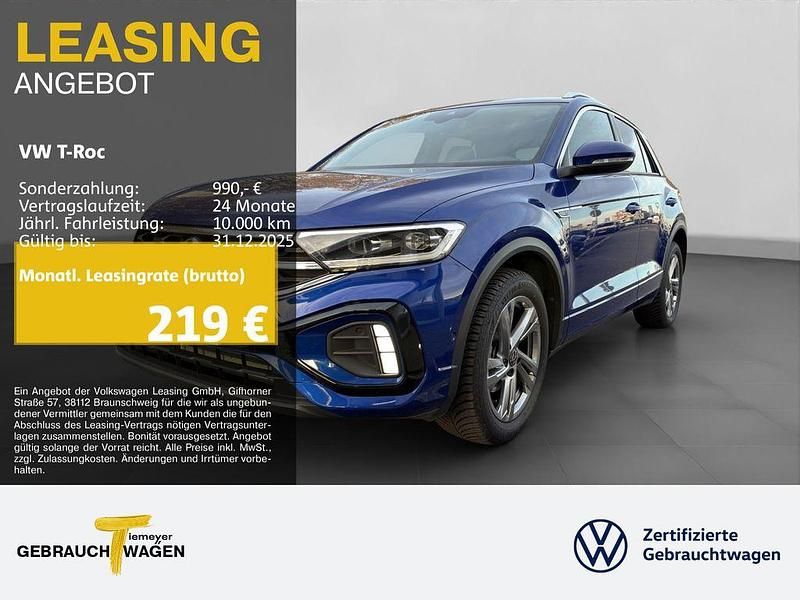 Blau Gebraucht 2025 VW T-Roc R-line SUV | 28.730 € (Guter Preis) - Bild 1/4