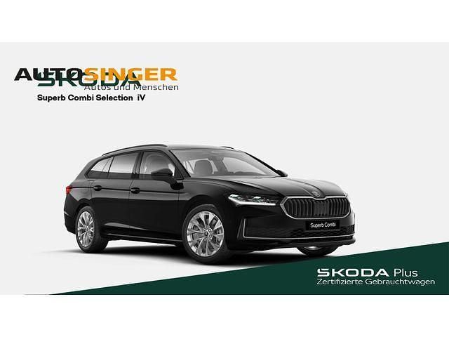 Ebony schwarz metallic Gebraucht 2024 Skoda Superb Selection Kombi | 40.990 € (Guter Preis) - Bild 1/4
