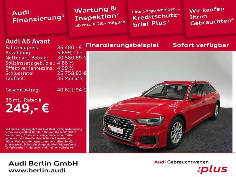 Gebraucht Audi A6 Ambiente 204 PS (150 kW) 2023 Tangorot metallic Kombi