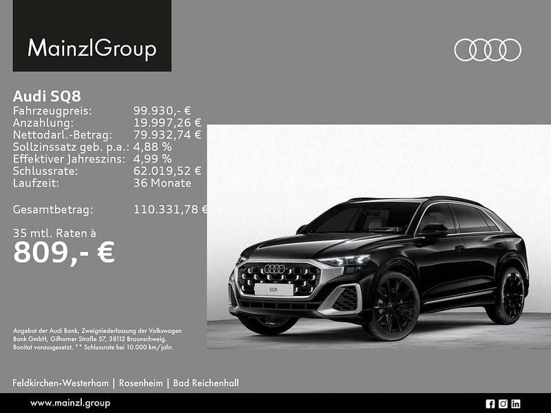 Gebraucht Audi SQ8 Ambiente 508 PS (373 kW) 2024 Mythosschwarz metallic SUV