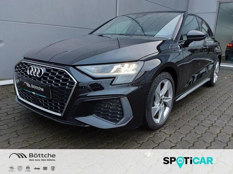 Mythosschwarz Gebraucht 2024 Audi A3 e-tron S-Line Kleinwagen | 24.980 € - Bild 1/4
