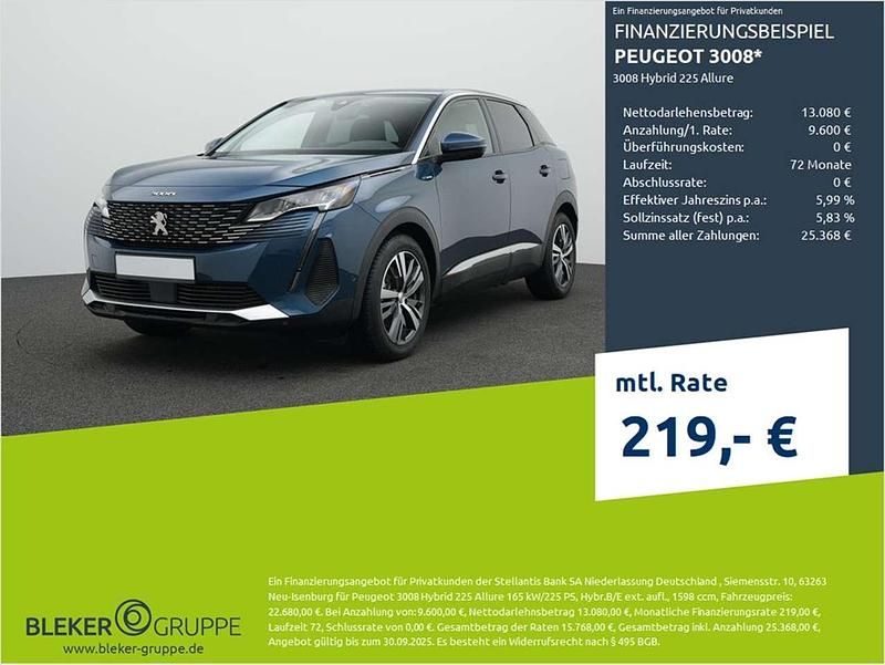 Celebes blau Gebraucht 2021 Peugeot 3008 Allure SUV | 22.680 € (Guter Preis) - Bild 1/3