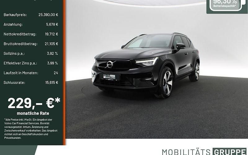 Gebraucht Volvo EX40 Core 175 kW (238 PS) 2022 Schwarz SUV