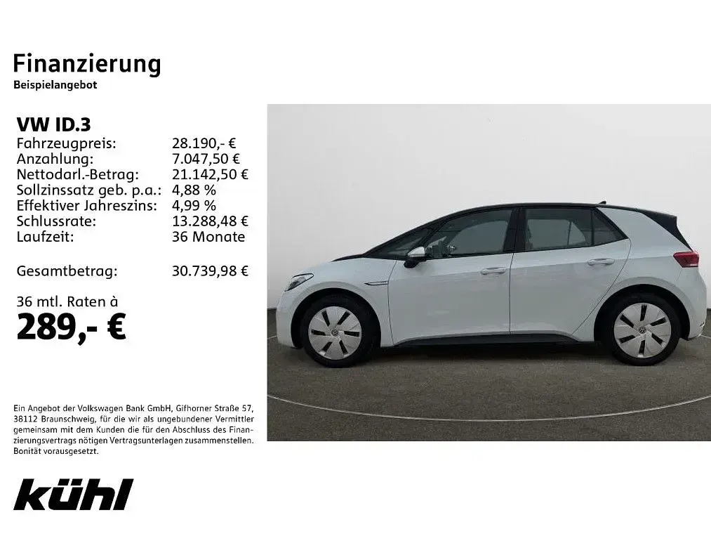 Brugt VW ID.3 Pro Performance 150 kW (204 HK) 2023 Hvid Hatchback