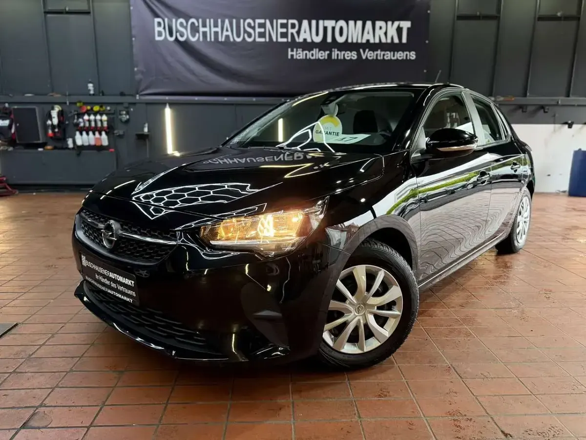 Gebraucht Opel Corsa Edition 75 PS (55 kW) 2021 Diamant schwarz/karbon schwarz Kleinwagen
