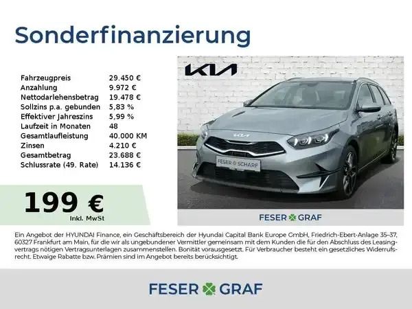 Lunarsilber metallic Neu 2025 Kia Ceed Kombi | 24.750 € (Guter Preis) - Bild 1/4