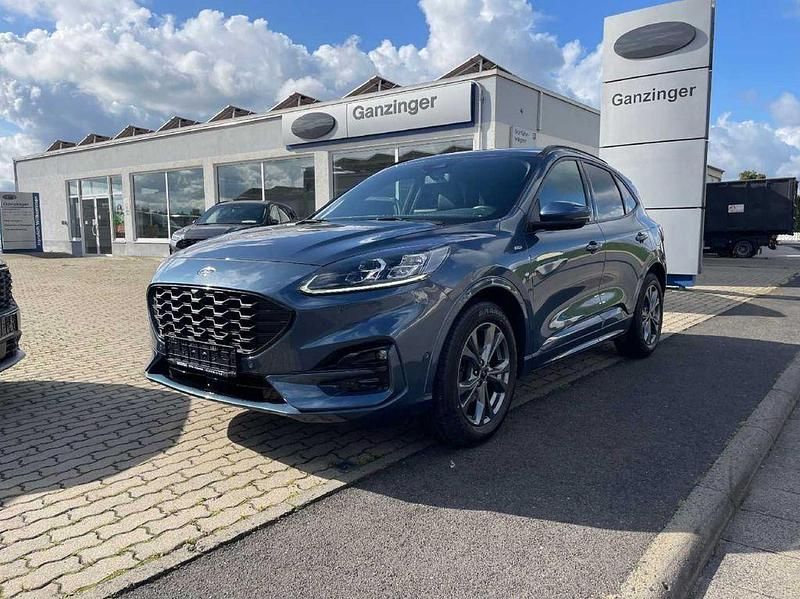 Chromablaumetallic (metallic) Gebraucht 2021 Ford Kuga ST-Line X SUV | 20.990 € (Fairer Preis) - Bild 1/4