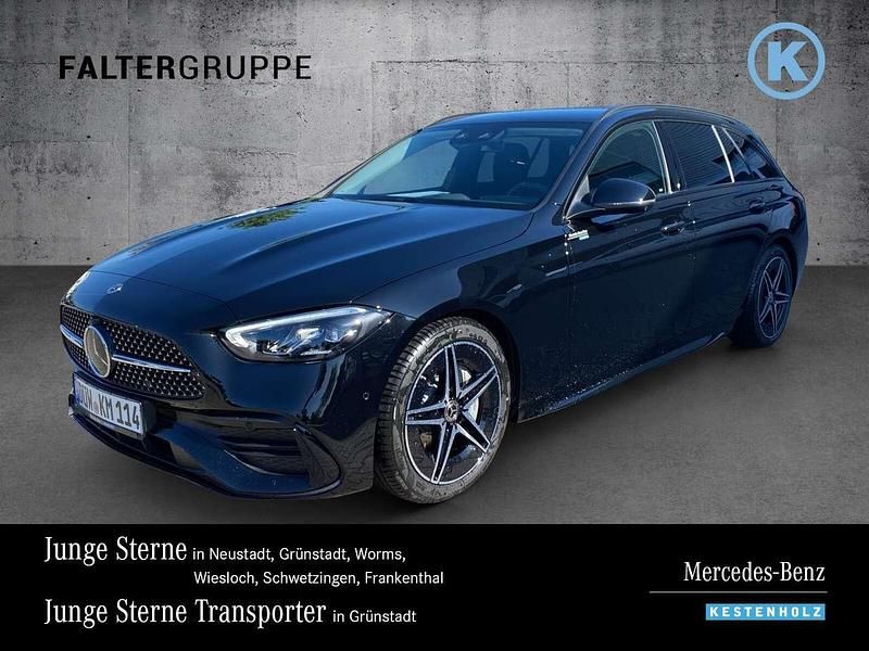 Schwarz Gebraucht 2024 Mercedes C200 AMG Kombi | 49.290 € - Bild 1/4