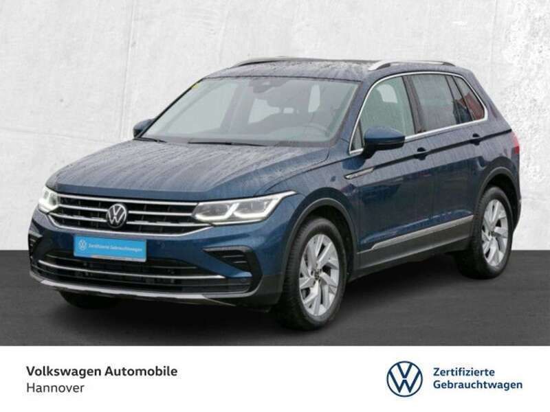 Nightshade blue metallic Gebraucht 2023 VW Tiguan Elegance SUV | 38.450 € (Etwas zu teuer) - Bild 1/3