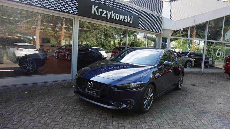 Mitternachtsblau Gebraucht 2021 Mazda 3 Limousine | 20.489 € (Fairer Preis) - Bild 1/4