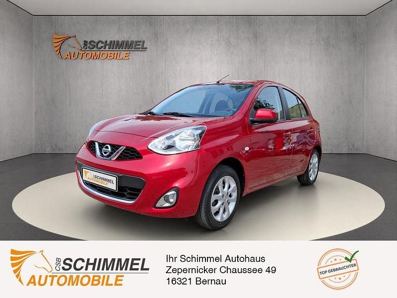 Rot Gebraucht 2017 Nissan Micra Acenta Kleinwagen | 8.490 € (Etwas zu teuer) - Bild 1/4
