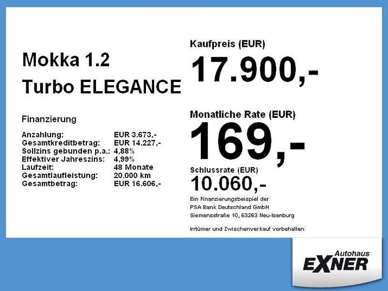 Gebraucht Opel Mokka Elegance 131 PS (96 kW) 2023 Kontrast grau SUV