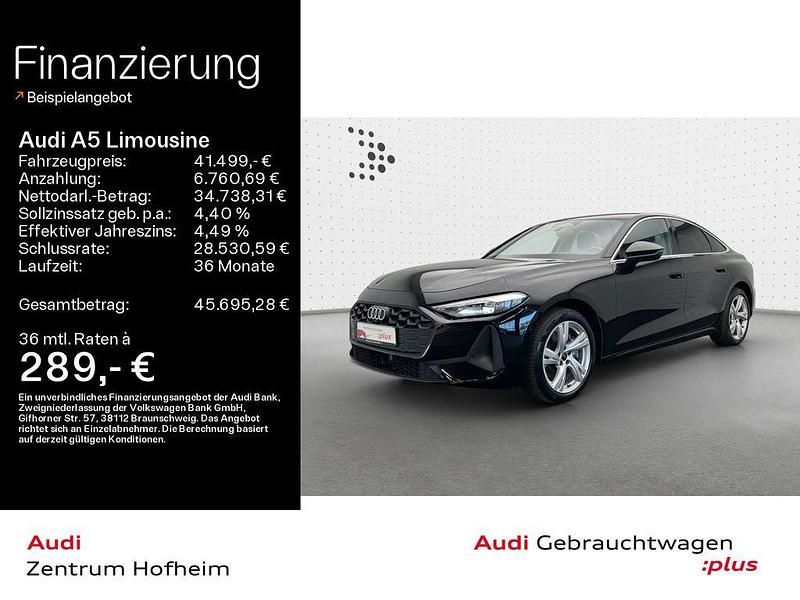 Mythosschwarz metallic Gebraucht 2025 Audi A5 Performance Coupé | 41.499 € (Superpreis) - Bild 1/4