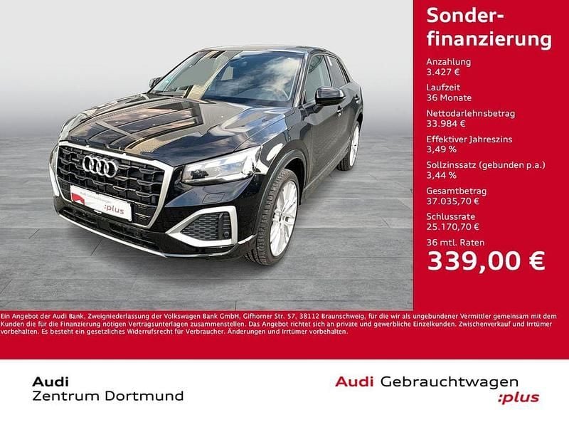 Mythosschwarz metallic Gebraucht 2025 Audi Q2 Advanced SUV | 37.411 € (Fairer Preis) - Bild 1/4