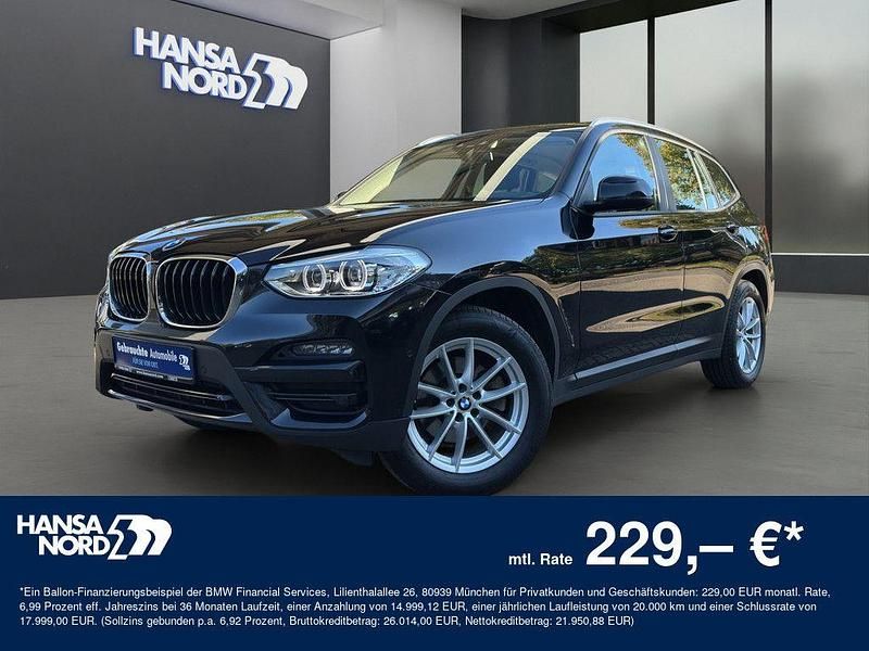 Schwarz / saphirschwarz (metallic) Gebraucht 2021 BMW X3 Advantage SUV | 36.950 € (Fairer Preis) - Bild 1/4