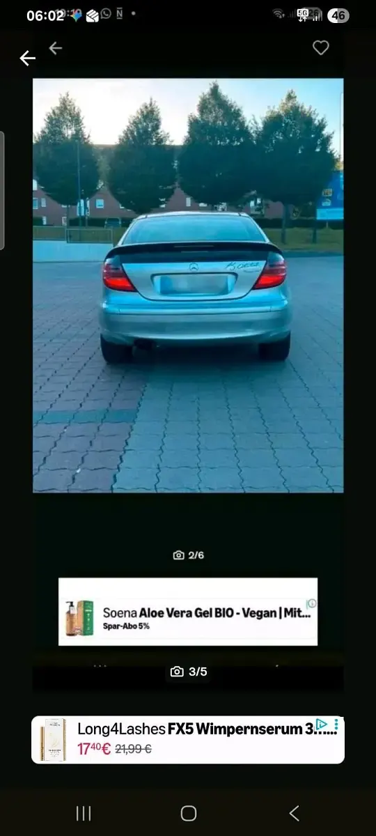 Gebraucht Mercedes C180 143 PS (105 kW) 2002 Silber Coupé