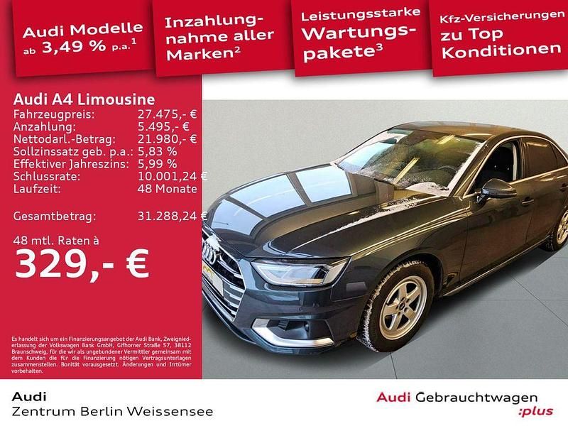 Gebraucht Audi A4 Advanced Plus 150 PS (110 kW) 2022 Manhattangrau metallic Limousine