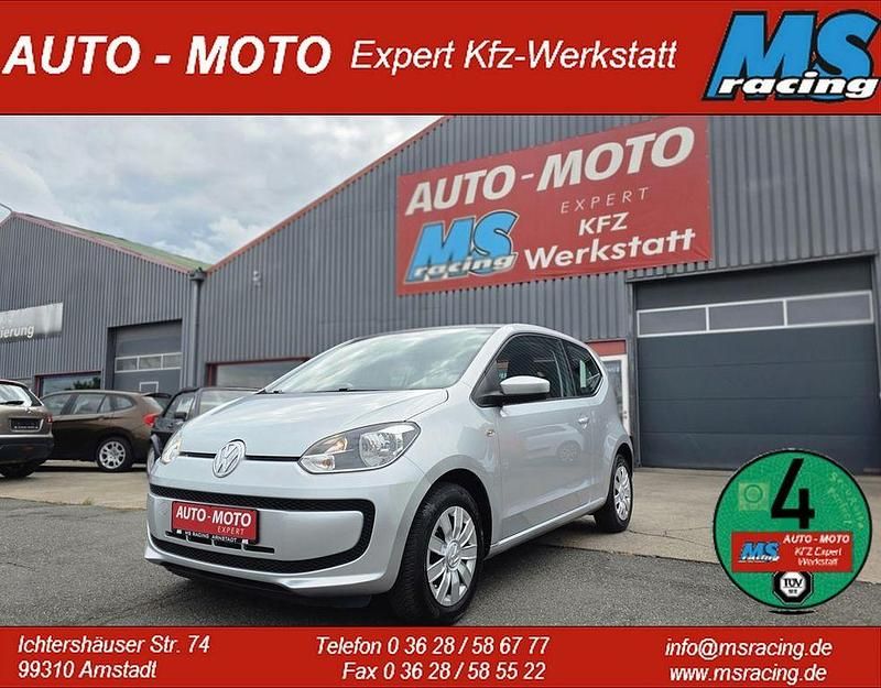 Reflexsilber (metallic) Gebraucht 2015 VW up! move up! Kleinwagen | 6.666 € - Bild 1/4