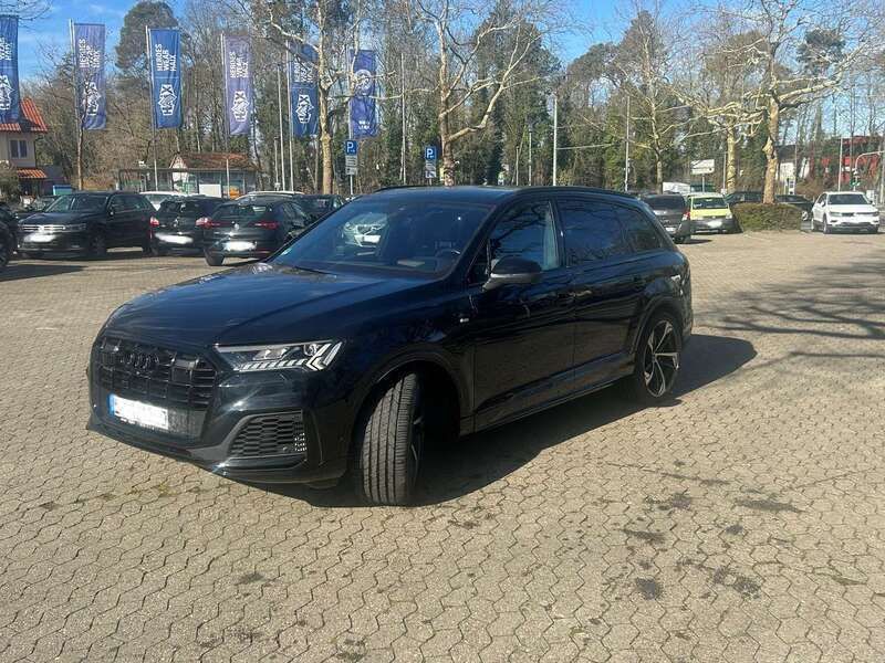 Schwarz Gebraucht 2022 Audi Q7 S-Line SUV | 52.000 € (Superpreis) - Bild 1/4