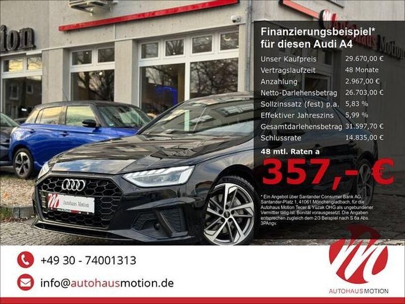 Mythosschwarz metallic Gebraucht 2021 Audi A4 Ambiente Limousine | 29.670 € (Etwas zu teuer) - Bild 1/4