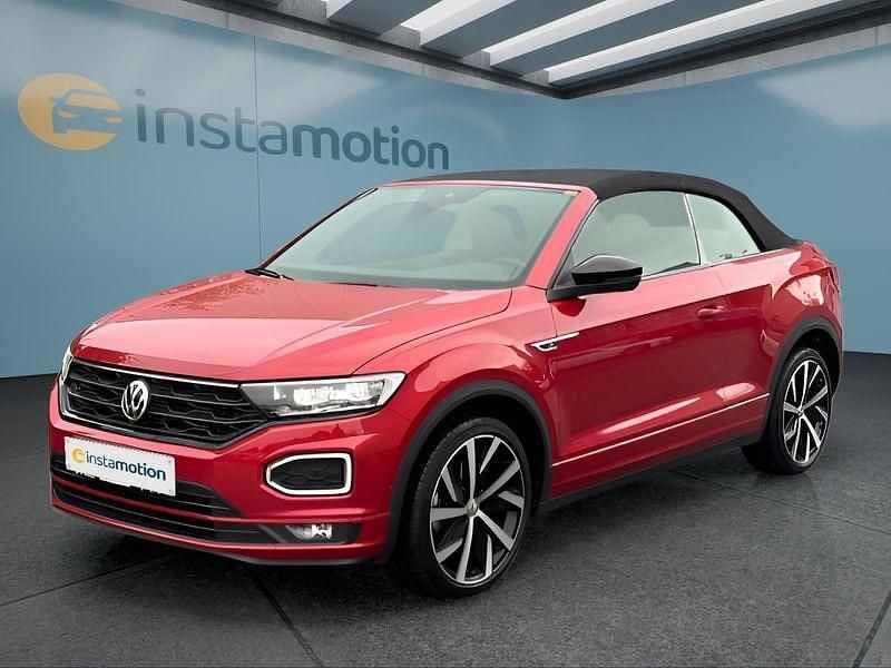 Rot Gebraucht 2020 VW T-Roc Cabriolet Cabrio | 26.249 € (Teuer) - Bild 1/4