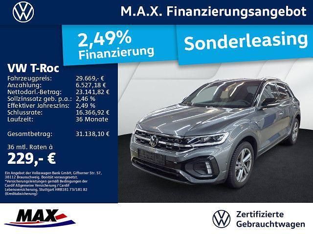 Indiumgrau metallic Gebraucht 2025 VW T-Roc R-line SUV | 29.669 € (Fairer Preis) - Bild 1/3
