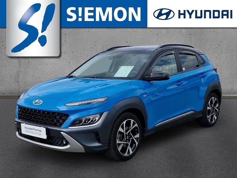 Blau Gebraucht 2022 Hyundai Kona Prime SUV | 19.930 € (Fairer Preis) - Bild 1/4