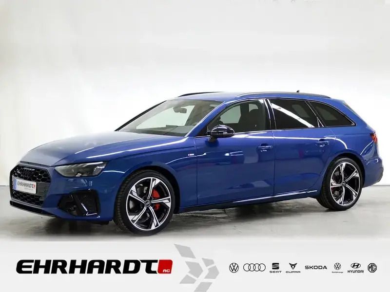 Ascariblau metallic Gebraucht 2024 Audi A4 S-Line Kombi | 47.970 € (Teuer) - Bild 1/3