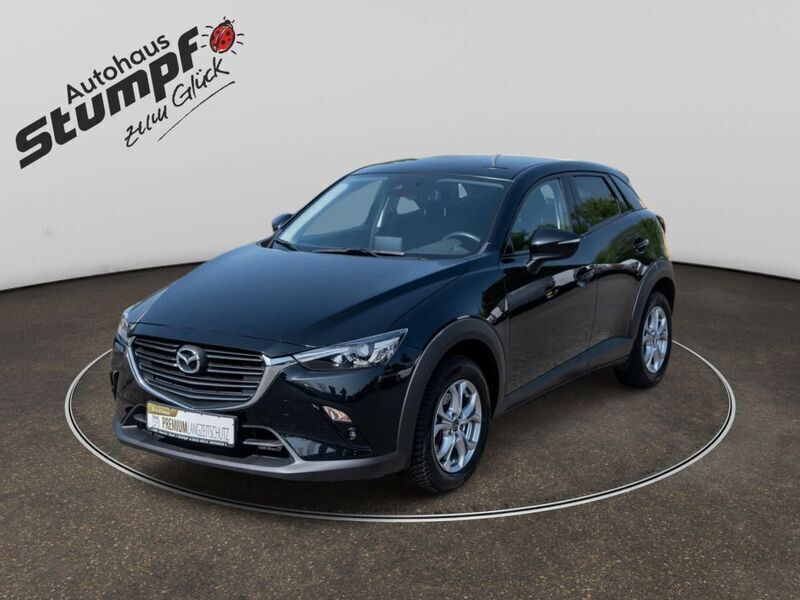 Onyxschwarz metallic Gebraucht 2021 Mazda CX-3 Selection SUV | 18.900 € (Superpreis) - Bild 1/3