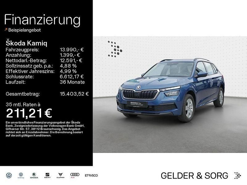 Blau Gebraucht 2020 Skoda Kamiq Active SUV | 13.490 € (Fairer Preis) - Bild 1/4