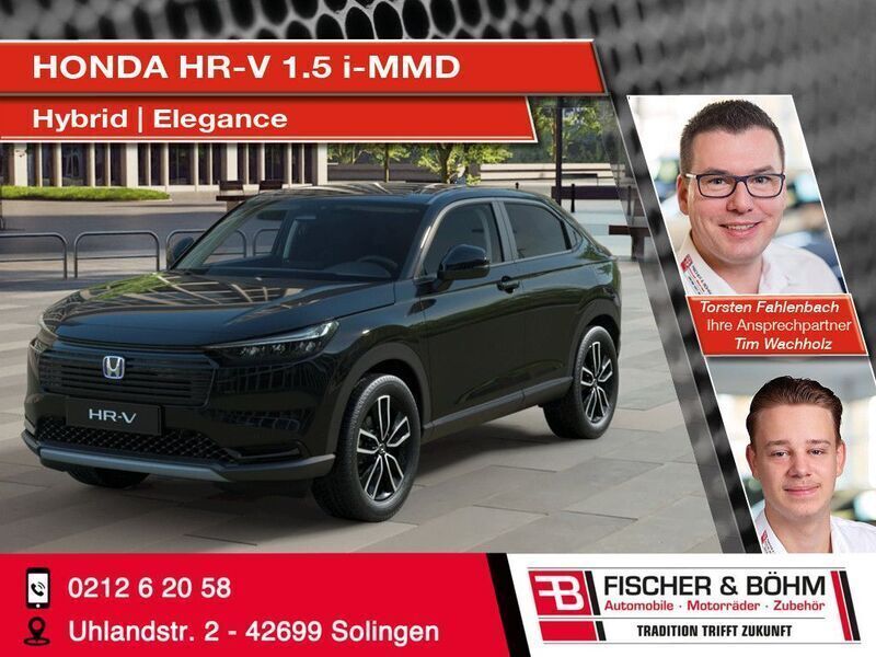 Schwarz Neu 2025 Honda HR-V Elegance SUV | 32.790 € (Fairer Preis) - Bild 1/4