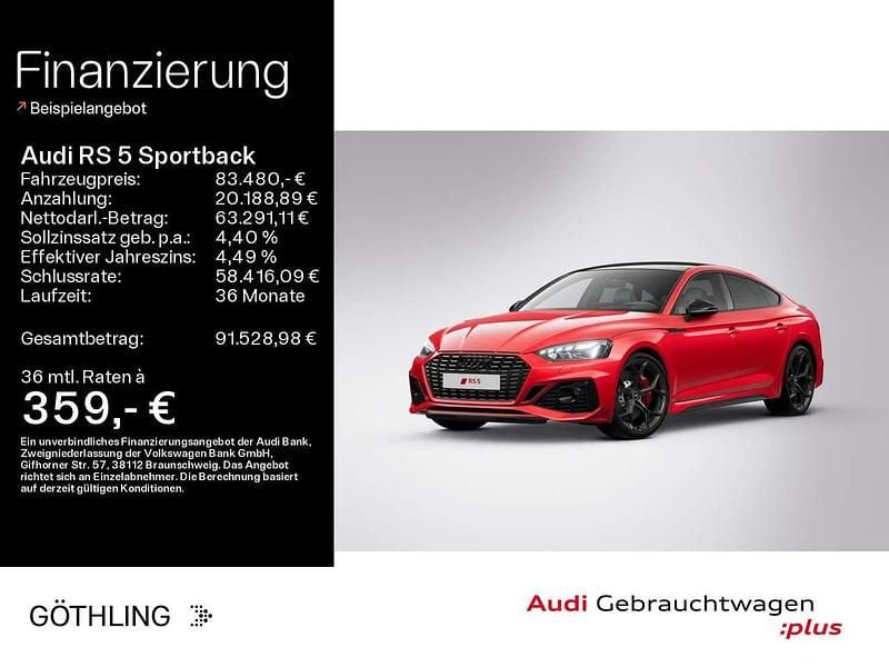 Progressivrot metallic Gebraucht 2024 Audi RS5 Competition Limousine | 83.480 € (Teuer) - Bild 1/3