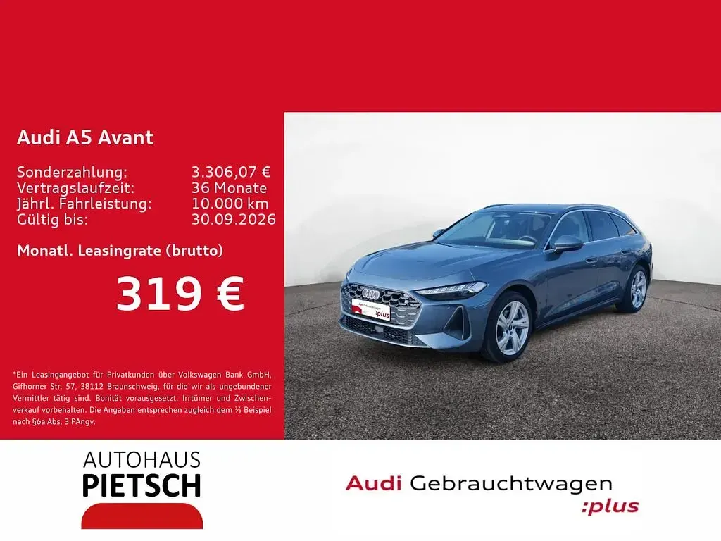Gebraucht Audi A5 Performance 204 PS (150 kW) 2025 Horizontblau metallic Kombi