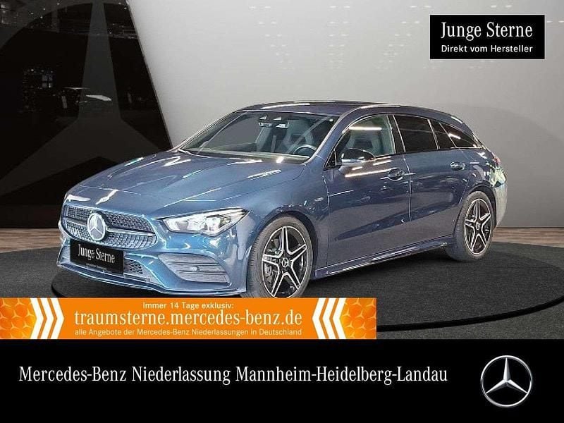 Blau Gebraucht 2021 Mercedes CLA200 AMG Limousine | 27.990 € (Superpreis) - Bild 1/3
