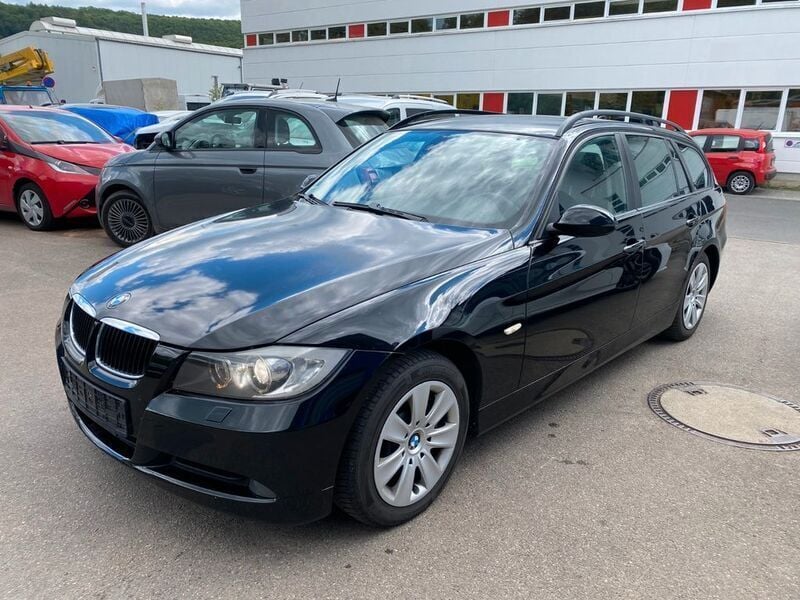 Schwarz Gebraucht 2008 BMW 320 Sport Line Kombi | 2.300 € (Superpreis) - Bild 1/4