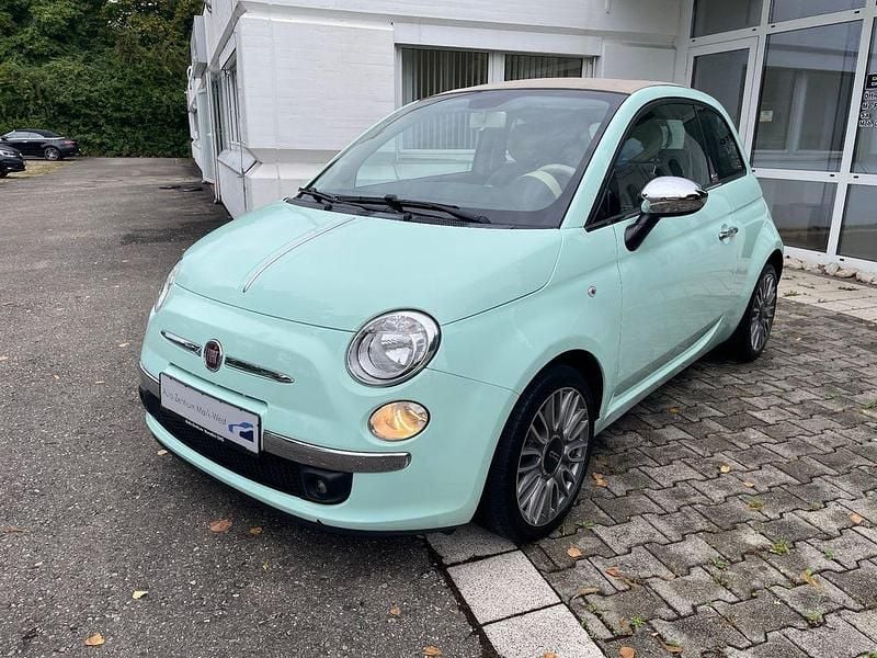 Mint zelena pastelna Gebraucht 2014 Fiat 500C Cabrio | 8.450 € (Fairer Preis) - Bild 1/4