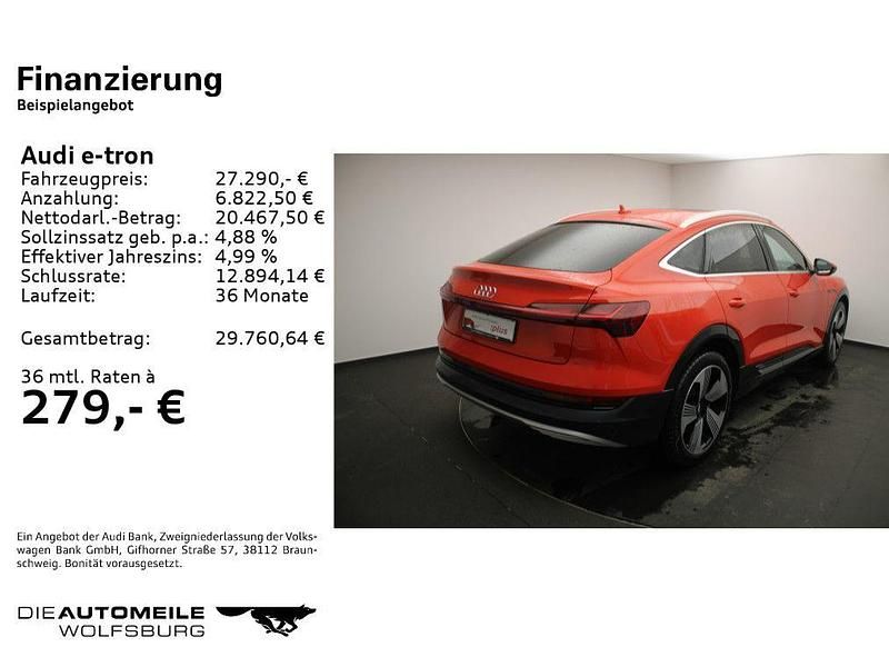 Second-hand Audi e-tron Advanced 230 kW (313 CP) 2020 Roșu SUV