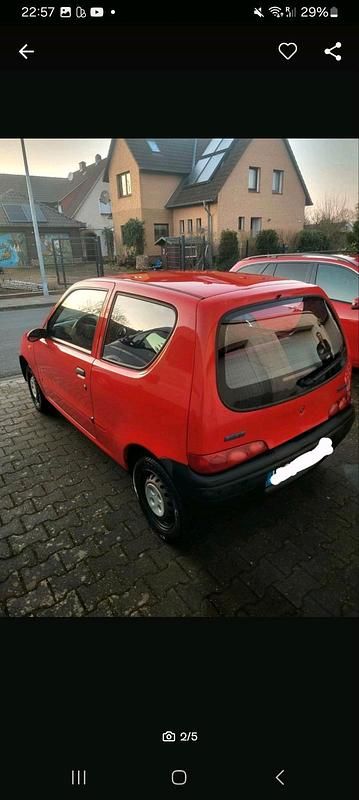 Rot Gebraucht 2002 Fiat Seicento Kleinwagen | 700 € (Guter Preis) - Bild 1/4