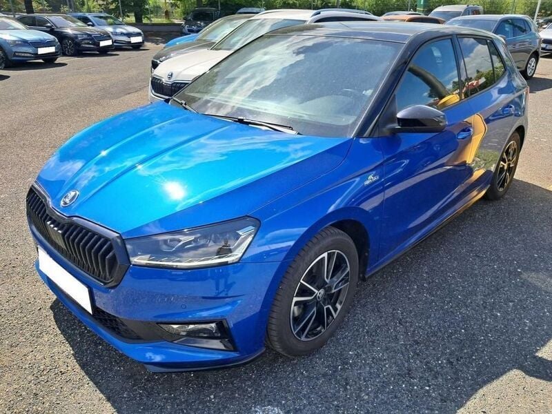 Blau Gebraucht 2024 Skoda Fabia Monte Carlo Limousine | 21.740 € (Fairer Preis) - Bild 1/4