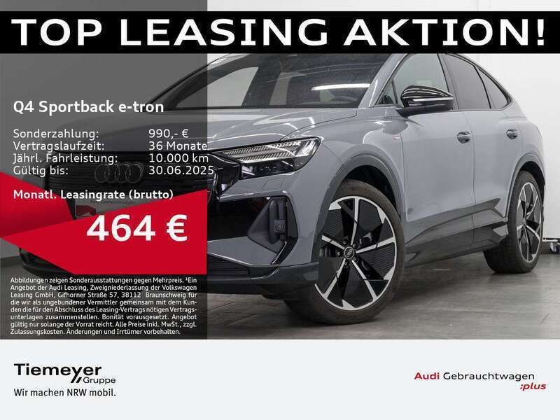 Kieselgrau Gebraucht 2024 Audi Q4 e-tron S-Line SUV | 51.290 € (Guter Preis) - Bild 1/4