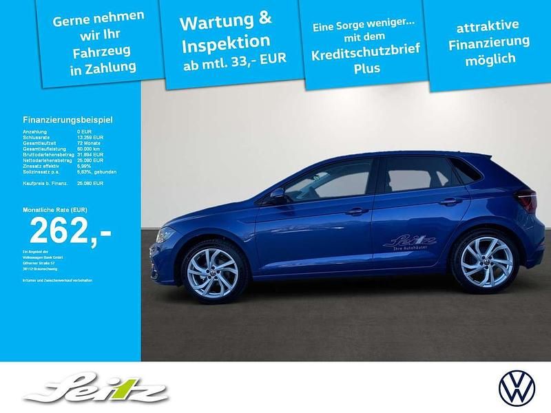 Reef blue metallic Gebraucht 2025 VW Polo Style Kleinwagen | 25.080 € (Teuer) - Bild 1/3
