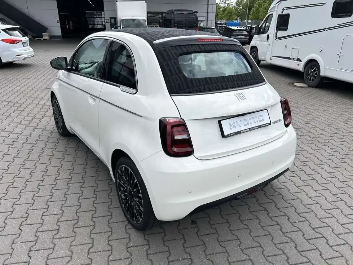 Neu Fiat 500C La Prima 65 PS (47 kW) 2026 Ice weiß Cabrio