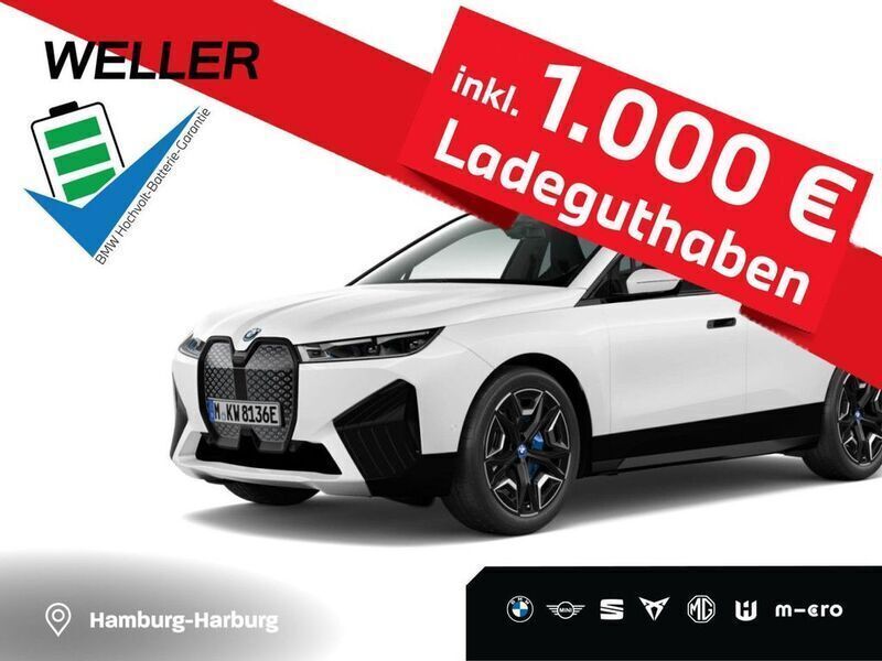 Alpinweiss iii (weiß) Gebraucht 2024 BMW iX Comfort Edition SUV | 59.850 € (Etwas zu teuer) - Bild 1/3