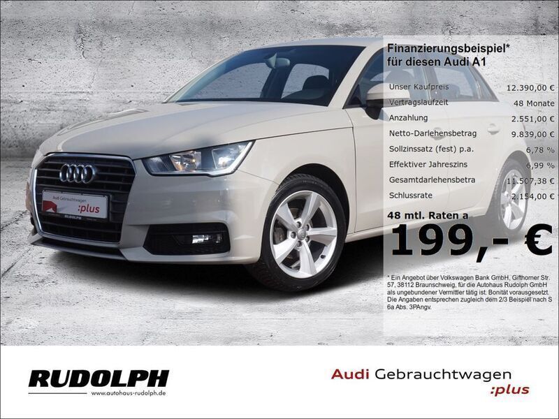 Siambeige metallic Gebraucht 2018 Audi A1 Sportback Design Kleinwagen | 12.390 € (Fairer Preis) - Bild 1/4