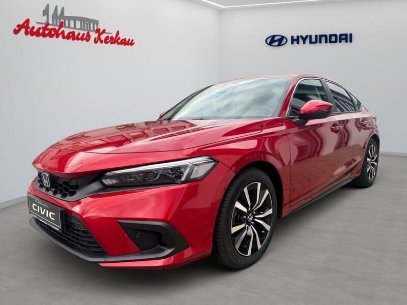 Premium crystal red metallic Neu 2025 Honda Civic Elegance Limousine | 38.815 € (Etwas zu teuer) - Bild 1/4