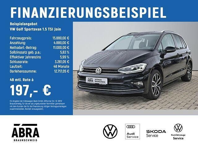 Gebraucht VW Golf Sportsvan Join 131 PS (96 kW) 2018 Schwarz Van / Kleinbus