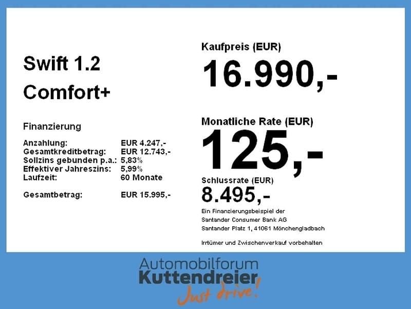 Caravan ivory Gebraucht 2024 Suzuki Swift Comfort Kleinwagen | 16.990 € (Guter Preis) - Bild 1/1