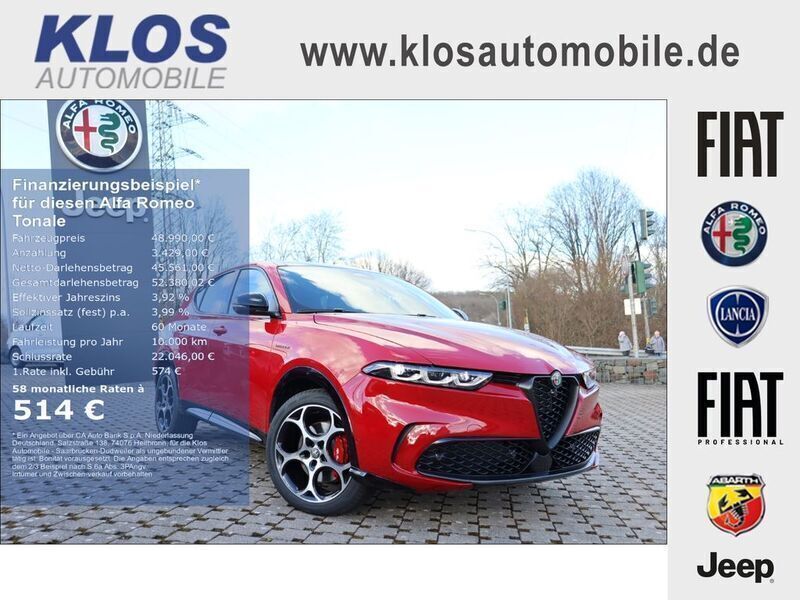 Rot Neu 2025 Alfa Romeo Tonale Veloce SUV | 48.990 € (Teuer) - Bild 1/4